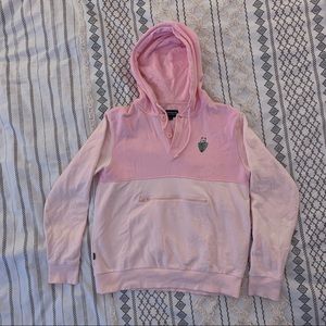 RIPNDIP Nermal Palm Pink Henley Hoodie Size S